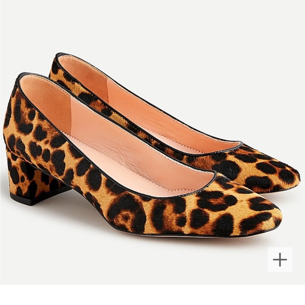 J. Crew Kate pumps in leopard print calf hair size 6